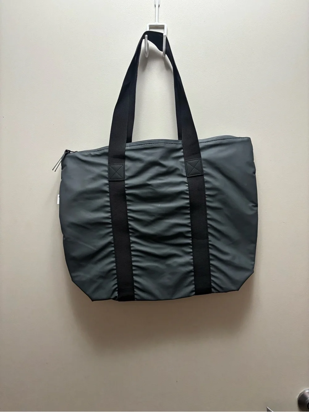 Rains waterproof Dark Gray Zip-Top Utility Tote